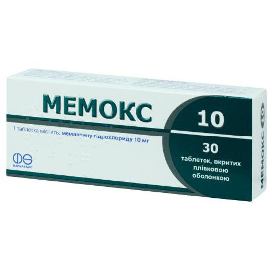 Мемокс 10 таблетки 10 мг №30.